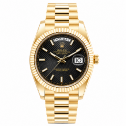 Rolex Day-Date 40MM 228238 18Kt Yellow Gold Black Motif Watch